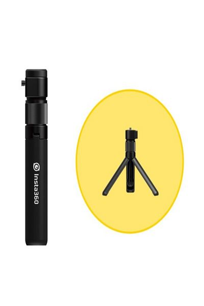 Insta360 مجموعة Bullet Time مع عصا سيلفي غير مرئية ومقبض ثلاثي القوائم قابل للطي
