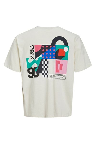 Jack & Jones Plus Size Chest and Back Printed T-Shirt - Fold