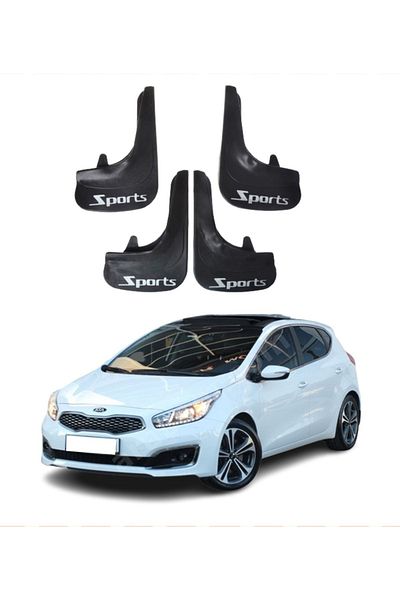 SONİKON LİNE Kia Ceed Compatible Sports Written 4-Piece Leggings Mudguard Mudguard Modified