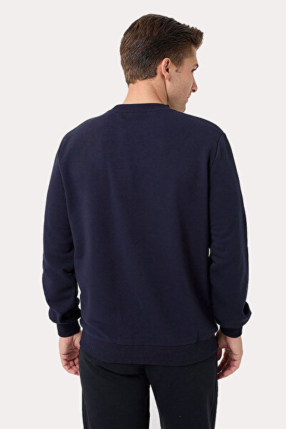 Fila Men's Crew Neck Sweatshirt Asymmetrical Tm 411155