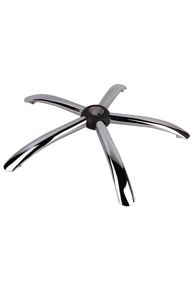 Depox Bază metalică pentru scaun executiv, 56 cm, argintie