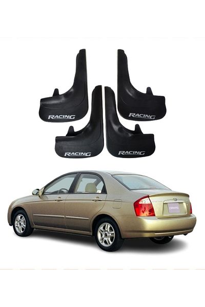 SONİKON LİNE Kia Cereato 2004-2009 Compatible Racing Written 4-Piece Dust Cover Mudguard Mudguard Modified