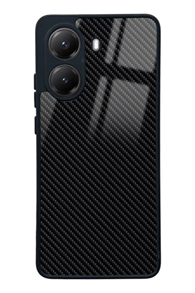 Spoyi Xiaomi Poco X7 Pro Carbon Tasarımlı Glossy Telefon Kılıfı