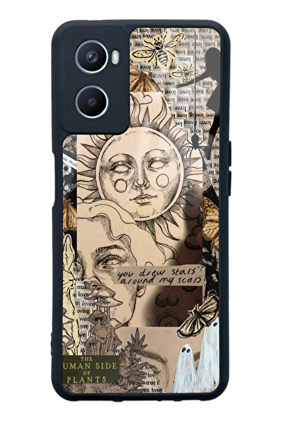 Spoyi Oppo A96 Güneş Tanrıça Tasarımlı Glossy Telefon Kılıfı