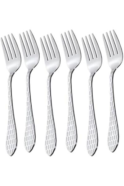 ALSAIF K2230502/frf Stainless Steel Fruit Forks 6-piece Set, Silver
