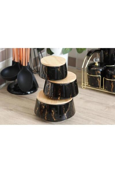 ÇIRPAN EV AROW LENA MERMER DESEN 3'LÜ SAKLAMA KABI SETİ