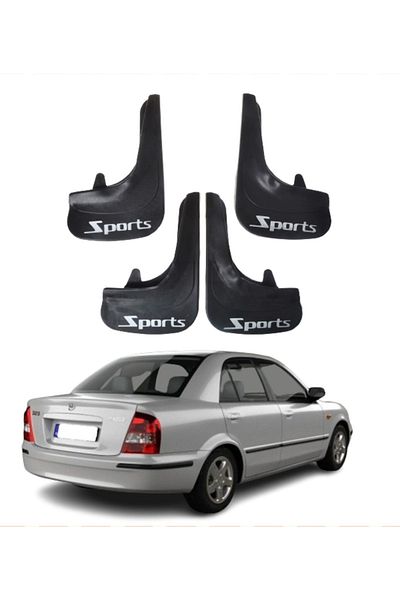 SONİKON LİNE Mazda 303 Familia Compatible Sports Written 4-Piece Dust Cover Mudguard Mudguard Modified
