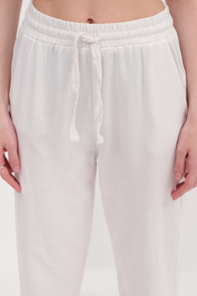 Semesia Drawstring Trousers with Leg Detail