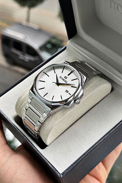 Homies marka çelik erkek kol saati (kutu, çanta, garanti belgesi)