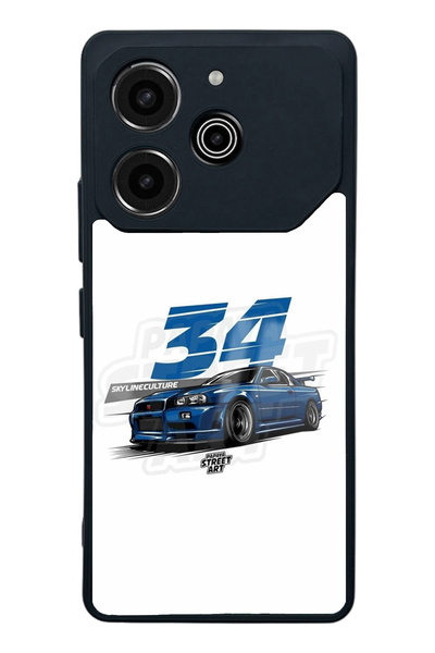 Spoyi Tecno Pova 6 Pro Skyline Tasarımlı Glossy Telefon Kılıfı