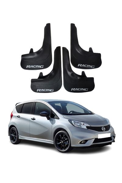 SONİKON LİNE Nissan Note Compatible Racing Written 4-Piece Dust Cover Mudguard Mudguard Modified