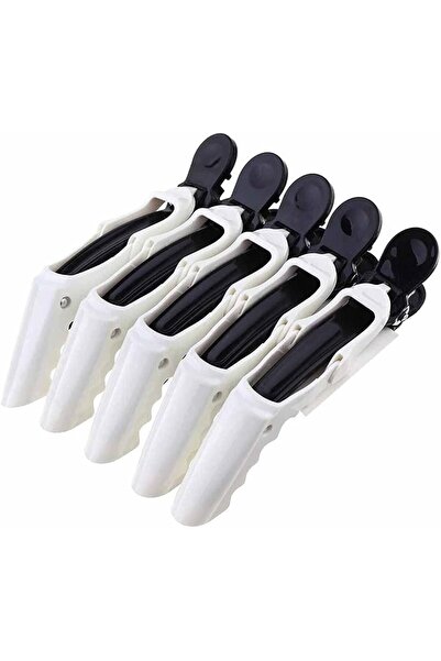 LA PERLA TECH 6 صور مشابك شعر التمساح لتصفيف الشعر بأسنان واسعة ومضادة للانزل...