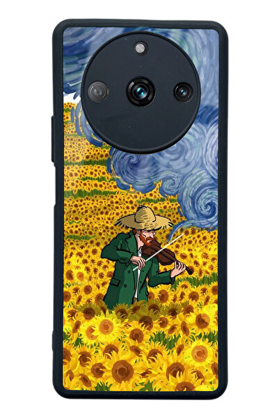 Spoyi Oppo Realme 11 Pro Kemancı Tasarımlı Glossy Telefon Kılıfı