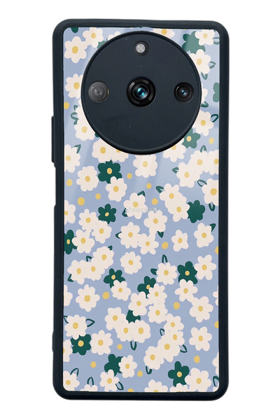 Spoyi Oppo Realme 11 Pro Glossy Phone Case with Daisy Pattern Design