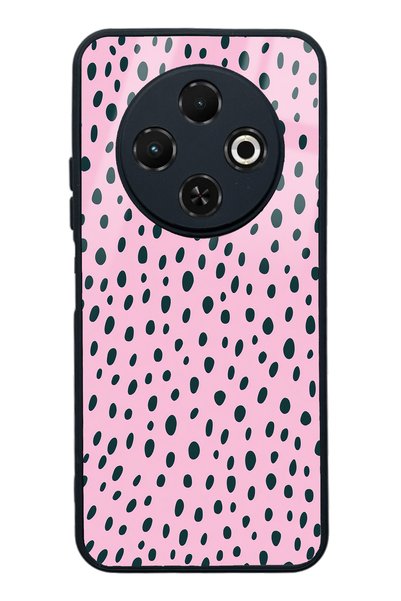Spoyi Tecno Spark 30C Pink Speckle Design Glossy Phone Case