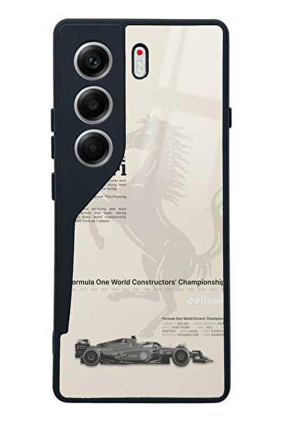 Spoyi Tecno Camon 40 Ferrari Tasarımlı Glossy Telefon Kılıfı