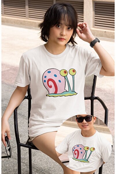 CNGZSHOP تي شيرت مطبوع عليه حلزون غاري للجنسين، تي شيرت مطبوع عليه شخصية سبون...