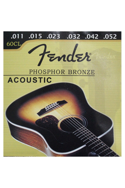 Depox Sada strun pro akustickou kytaru Fender, bronzová