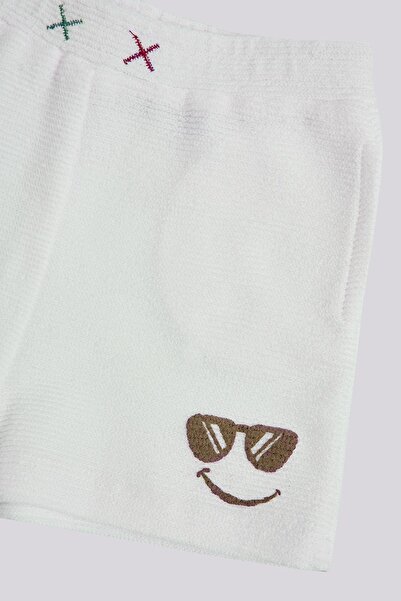 GB Baby BG Store Erkek Bebek Beyaz Şort