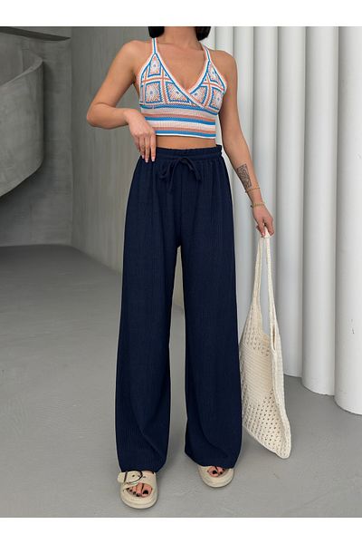 DAXİS Sportwear Company Γυναικείο παντελόνι με ελαστική μέση Palazzo