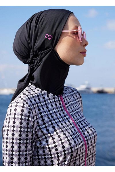 Mayovera Hijab Swimsuit - Gingham Parachute Suit