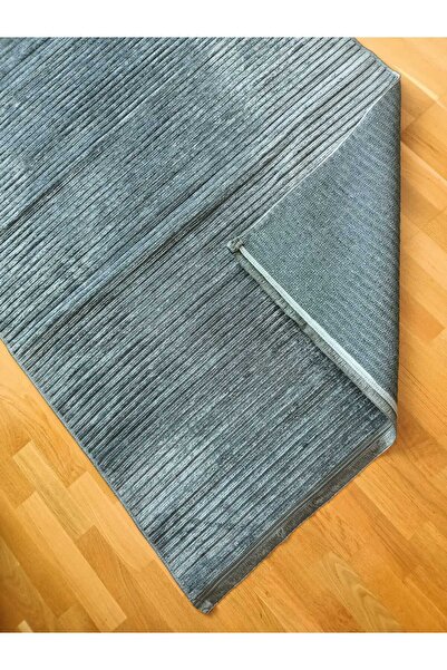 WAHSHE Çizgili Yıkanabilir Kaymaz Taban Şönil Makina Halısı