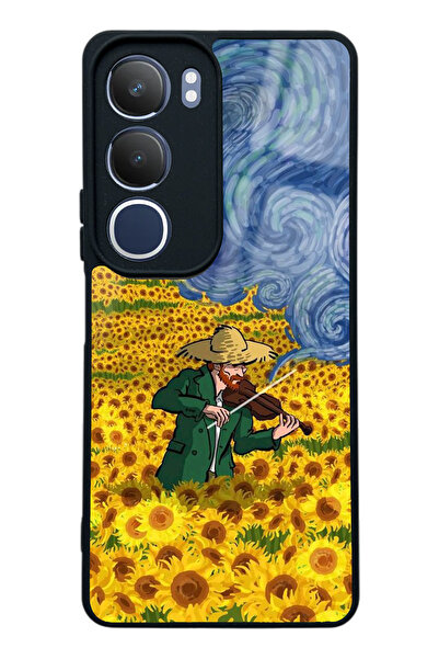 Spoyi Vivo Y19s Kemancı Tasarımlı Glossy Telefon Kılıfı