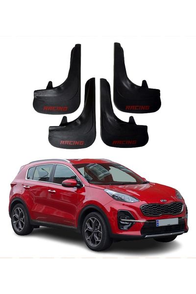 SONİKON LİNE Kia Sportage Compatible Racing Written 4-Piece Leggings Mudguard Mudguard Modified