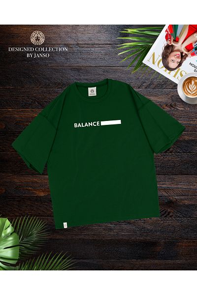 JANSO GROUP -Women's Balance Short Sleeve Tshirt Large Size Oversize