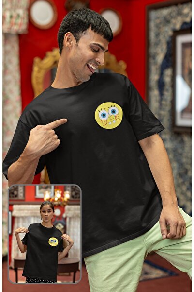 CNGZSHOP تي شيرت مطبوع عليه وجه سبونج بوب للجنسين، تي شيرت مطبوع عليه شخصية س...