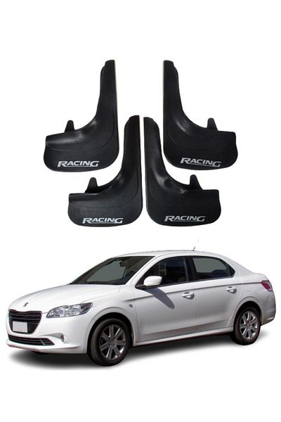 SONİKON LİNE Peugeot 301 Compatible Racing Written 4-Piece Dust Cover Mudguard Mudguard Modified