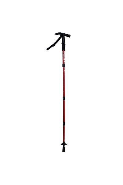 Depox Stâlp de trekking extensibil, Ol Helper, aluminiu, lampă LED, 110 cm, roșu