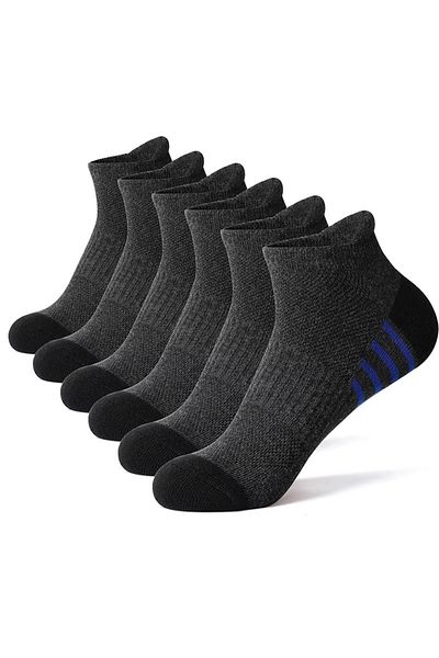 delis Set 6 perechi de sosete pentru barbati, Gri, marime universala 40-45