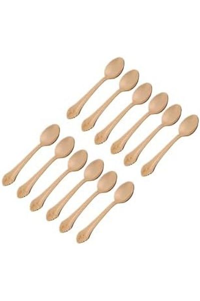 ALSAIF Wide-headed Mocha Spoon By Al Saif K21091/g Abt, Golden Color