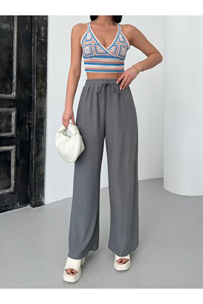 DAXİS Sportwear Company Kadın Beli Lastikli Palazzo Pantolon