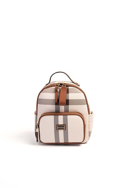 Silver Polo Silver & Polo Cream - Tan Sp1130 Women's Backpack