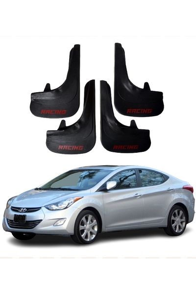 SONİKON LİNE Hyundai Elentra 2010-2015 Compatible Racing Written 4-Piece Dust Cover Mudguard Mudguard Modified
