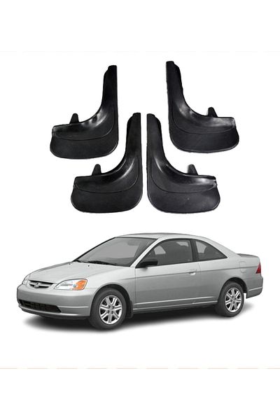 SONİKON LİNE Honda Civic 2001-2007 Compatible 4-Piece Dust Cover Mudguard Mudguard Modified