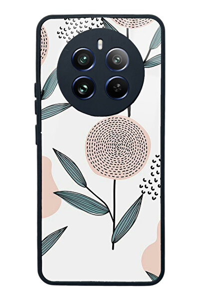Spoyi Oppo Realme 12 Glossy Phone Case with Nude Leaf Design
