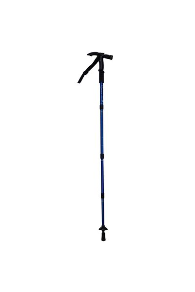 Depox Stâlp de trekking extensibil, Ol Helper, aluminiu, lampă LED, 110 cm, albastru