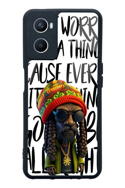 Spoyi Oppo A96 Bob Marley Design Glossy Phone Case