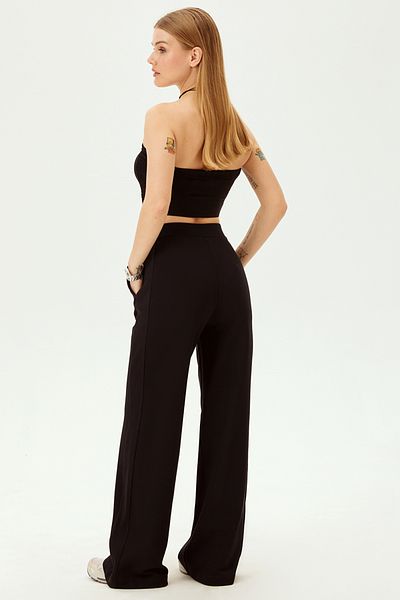 Allyco Cotton Relaxed Cut Knitted Trousers