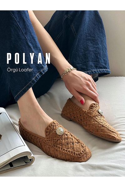 Zuum Дамски обувки Polyan Knit - кафяви