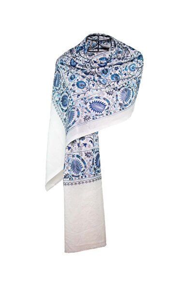 CASHMERE AND SİLK MAWLANA 85% КАШМИР 15% КОПРИНА Бродиран ШАЛ