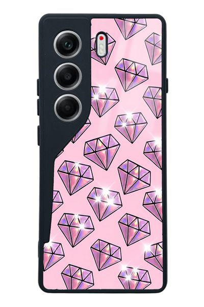 Spoyi Tecno Camon 40 Diamond Tasarımlı Glossy Telefon Kılıfı