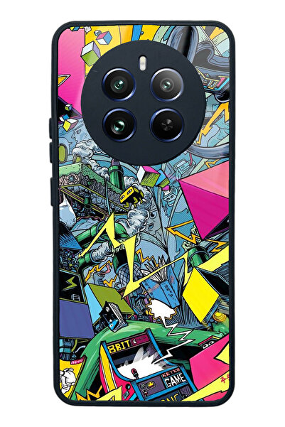 Spoyi Oppo Realme 12 Retro Machine Design Glossy Phone Case