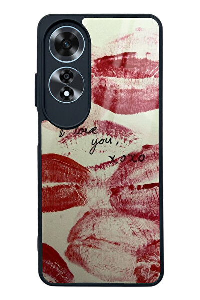 Spoyi Oppo A60 I Love You Tasarımlı Glossy Telefon Kılıfı