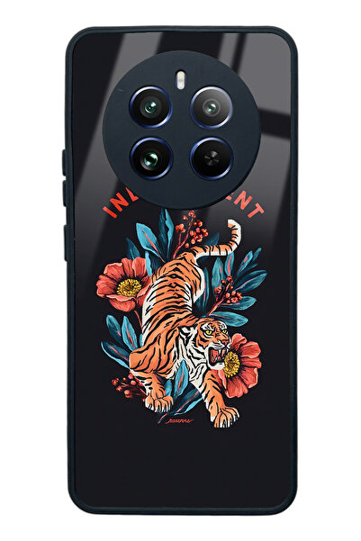 Spoyi Oppo Realme 12 Independent Tiger Design Glossy Phone Case
