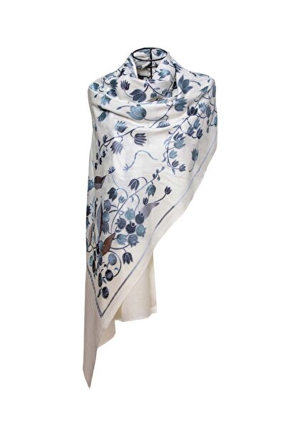 CASHMERE AND SİLK MAWLANA 85% КАШМИР 15% КОПРИНА Бродиран ШАЛ