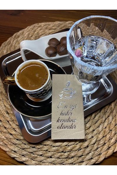 kidspartim Silver Gilded Kraft Best Memory Is for Yourself Napkin 6X12 cm